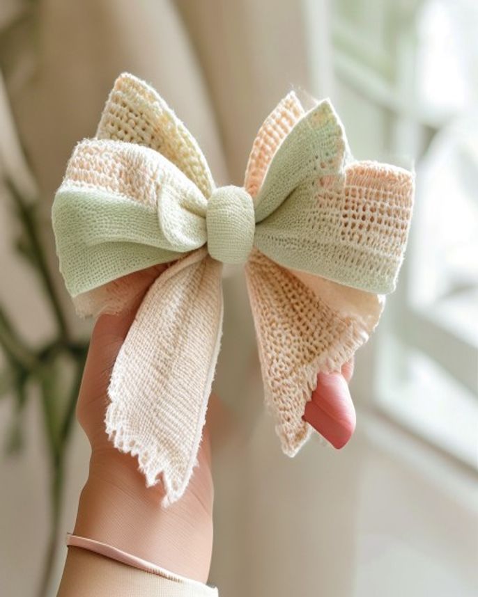 Lace Bow Scrunchie
